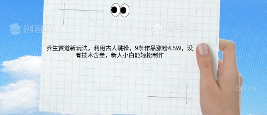 AI养生赛道新玩法，10条作品涨粉5.2W，操作简单，新人小白能轻松制作-知拾光-汇聚优质知识，拾获理想前程。