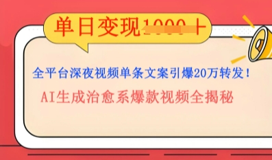 全平台深夜文案新风口：DeepSeek生成百万播放量金句，治愈系内容涨粉速度快4倍-知拾光-汇聚优质知识，拾获理想前程。