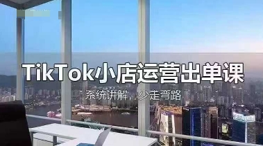 TikTok小店运营出单课，从开店选品、运营出单、发货回款，进行全流程讲解-知拾光-汇聚优质知识，拾获理想前程。